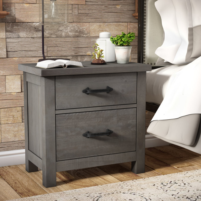 Three Posts Candler 2 Drawer Nightstand Reviews Wayfair Ca
