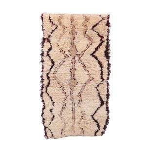 Eco Friendly Area Rugs You Ll Love Wayfair Azilal Vintage Moroccan Hand Knotted Wool Beige Brown Area Rug