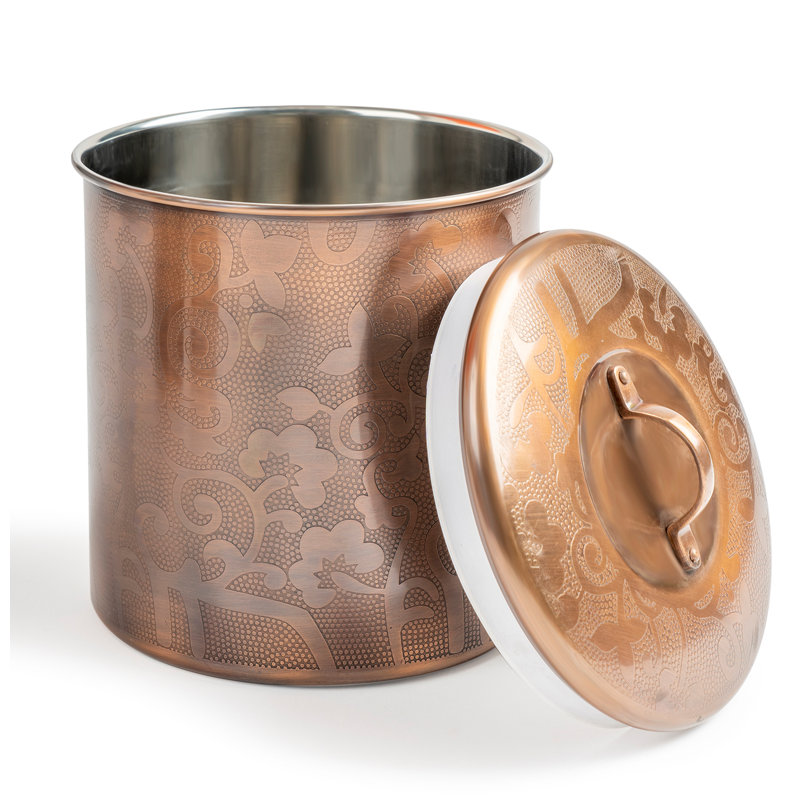 bronze tea coffee sugar canisters