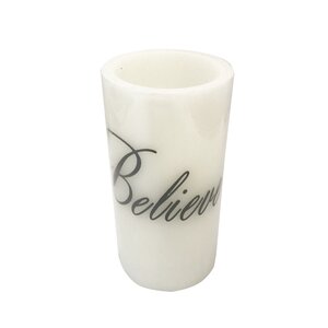 Believe LED Light Flameless Candle