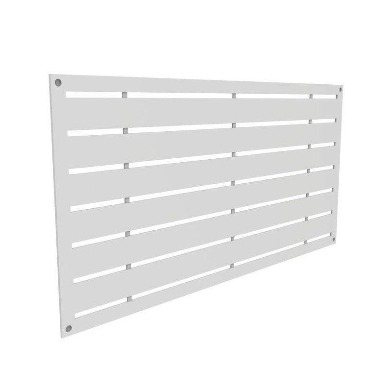 2ft. H x 4ft W Boardwalk Decorative Screen Finish: White