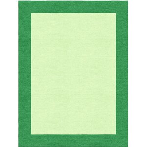Highlands Hand-Tufted Wool Green/Dark Green Indoor Area Rug