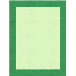 Highlands Hand-Tufted Wool Green/Dark Green Indoor Area Rug