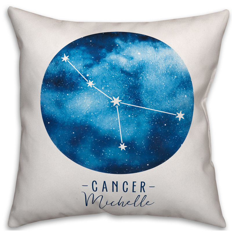 Bungalow Rose Duplessis Zodiac Sign Astrological Constellation Personalized Throw Pillow