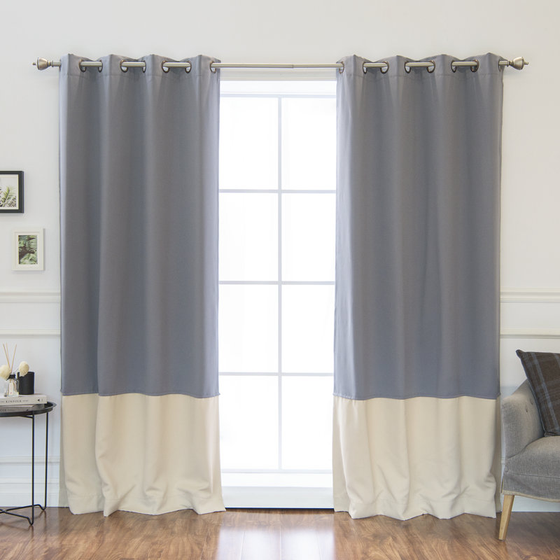 Best Home Fashion Inc Colorblock Insulated Striped Blackout