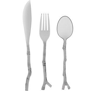 Madhouse Translucent Twig Assorted Plastic Disposable Flatware Combo Pack (Set Of 12) by Madhouse By Michael Aram Discount