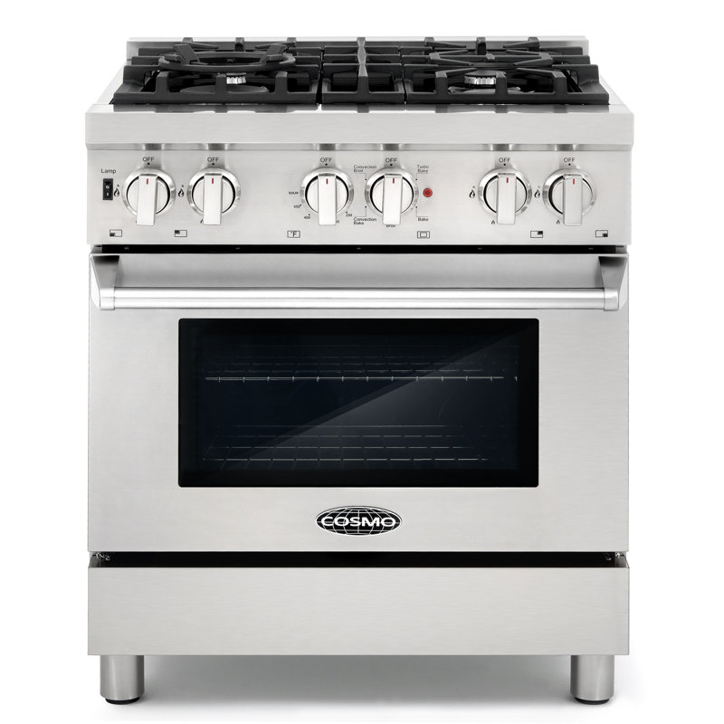 Cosmo 30 3 9 Cu Ft Freestanding Dual Fuel Range Reviews Wayfair