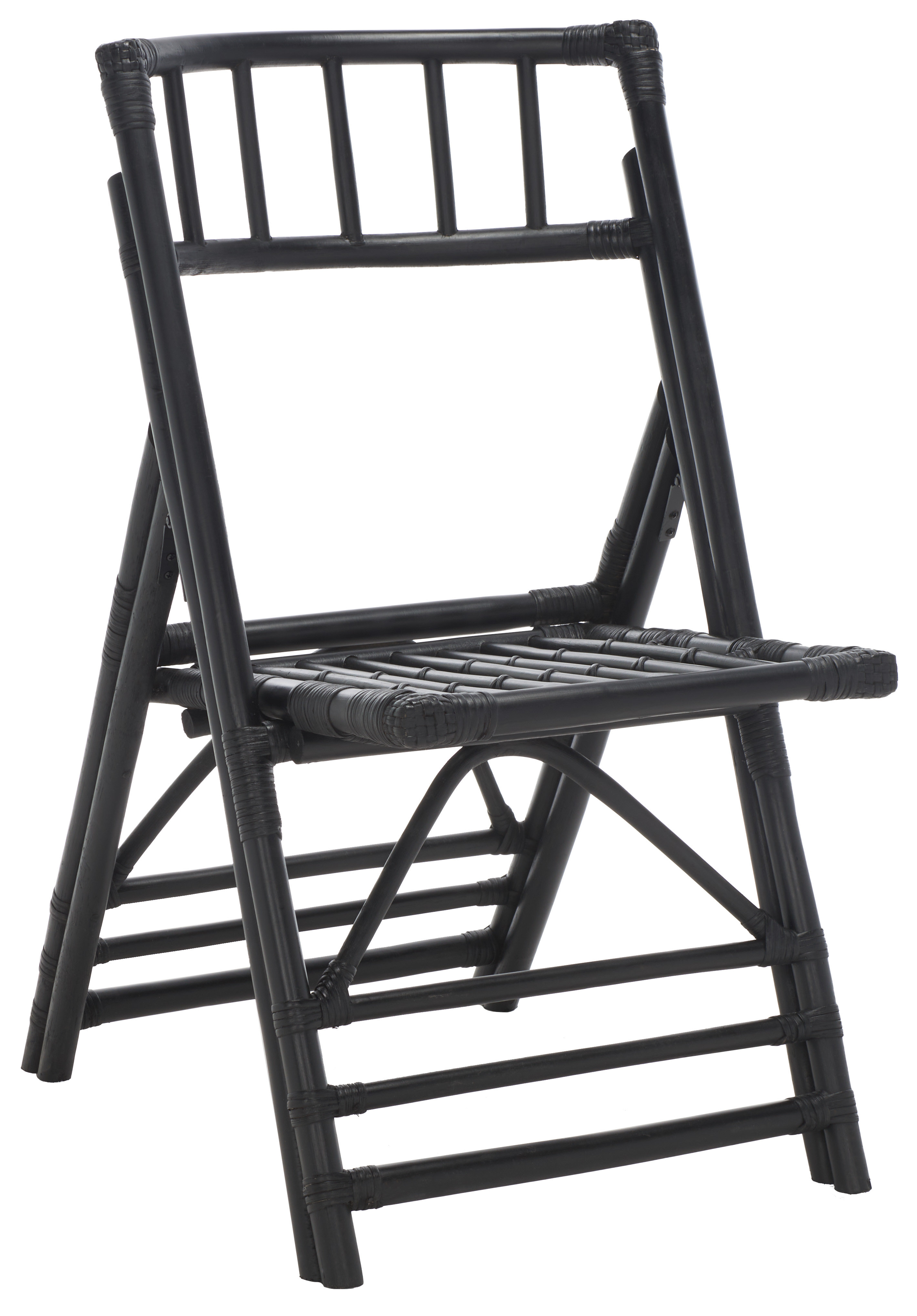 Bayou Breeze Agneda Rattan Folding Accent Chair | Wayfair
