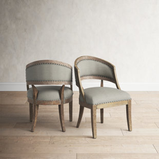 Light wood upholstered dining chairs Outlet
