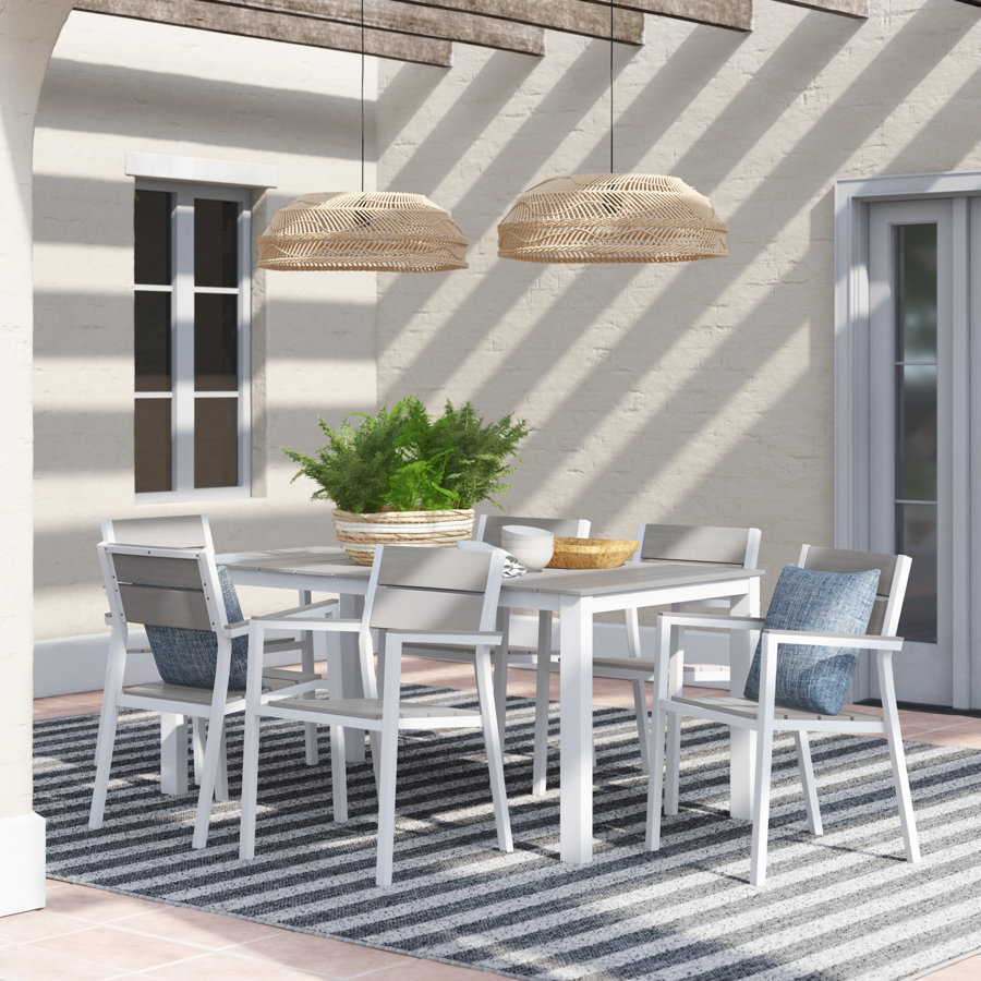 Mirabella Outdoor Patio 7 Piece Dining Set