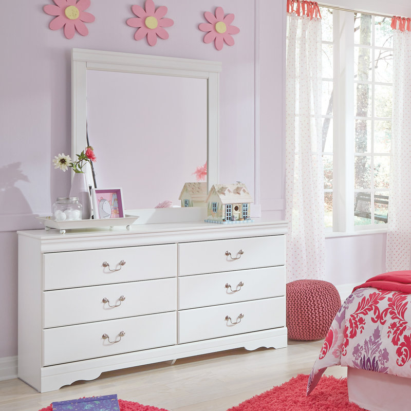 Grovelane Teen Aeroome 6 Drawer Double Dresser With Mirror