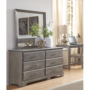Go to store & view more images Grovelane Teen Ciara 6 Drawer Double Dresser with Mirror