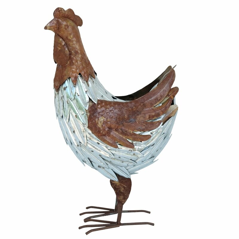 August Grove Kenneth Metal Hen | Wayfair