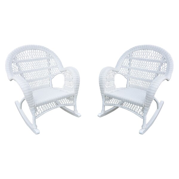 One Allium Way® Outdoor Byrd Rocking Wicker/Rattan Chair & Reviews ...