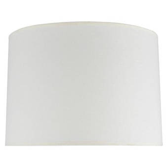 white linen drum lamp shade