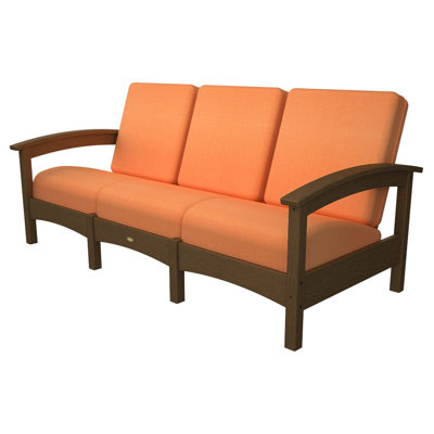 Rockport Club Sofa Trex Outdoor Color: Tree House / Tangerine
