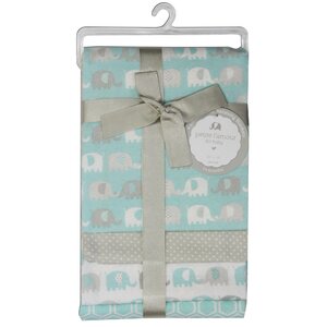 Barrett Receiving Elephant Friends Baby Blanket (Set of 4)