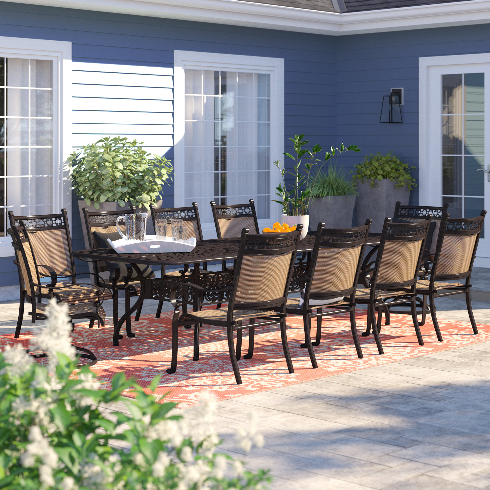 Sol 72 Outdoor Curacao 11 Piece Dining Set Reviews Wayfair