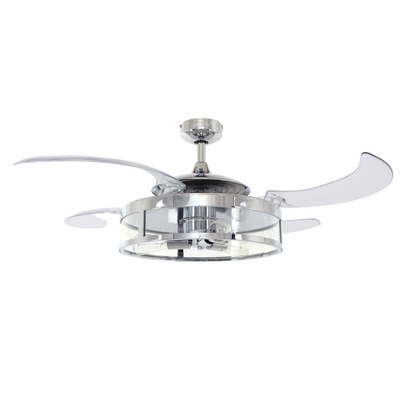 Orren Ellis 48 Servantes 4 Blade Ceiling Fan With Remote Light Kit 48 Servantes 4 Blade Ceiling Fan With Remote Light Kit Included