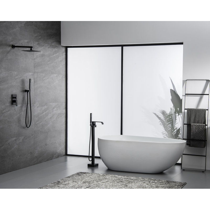 grey clawfoot tub
