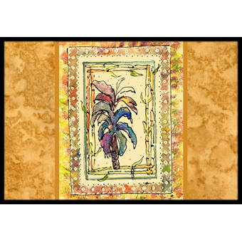 Highland Dunes Lococo Big Palm 30 X 50 Non Slip Indoor Outdoor Door Mat Wayfair