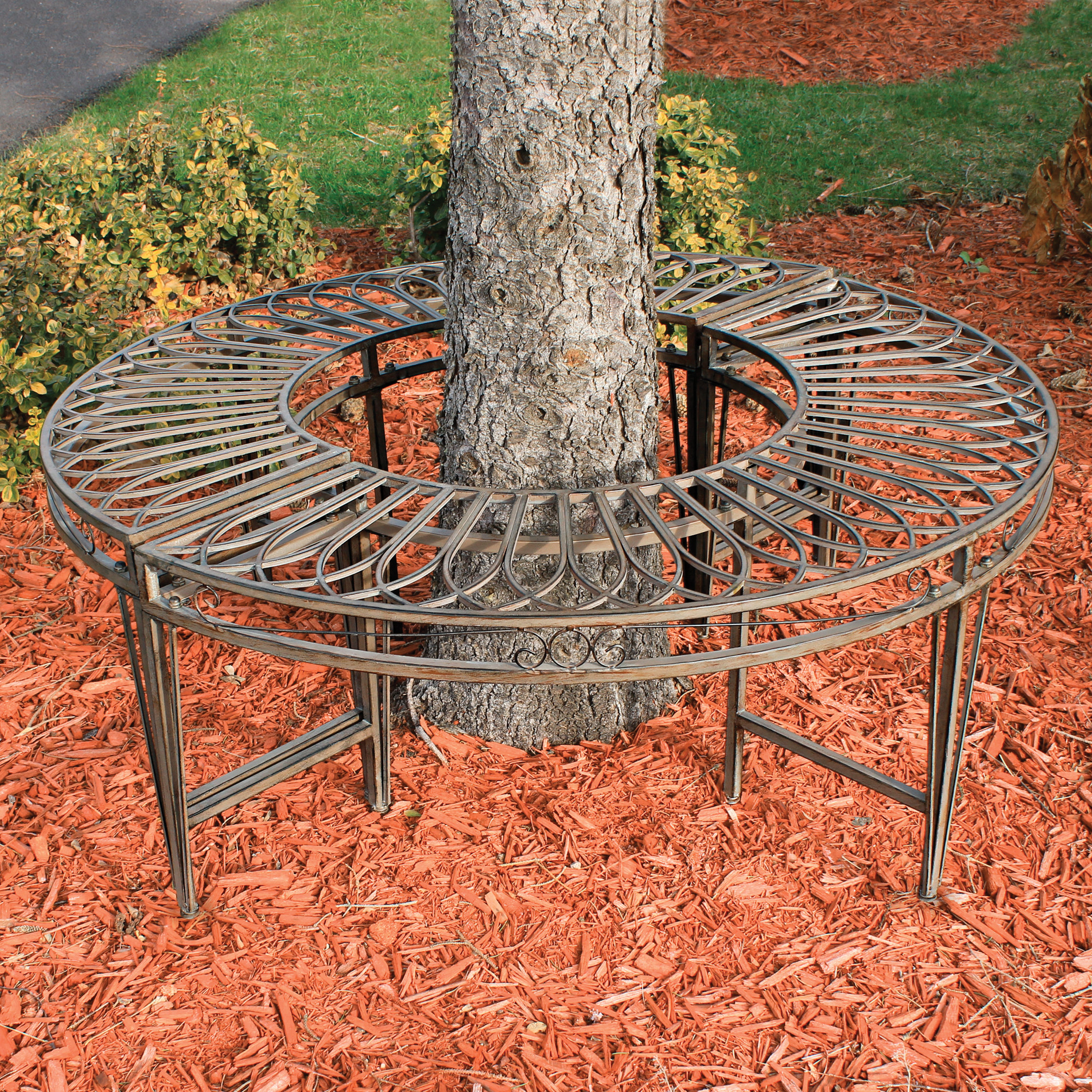 Design Toscano Gothic Roundabout Steel Garden Bench Reviews