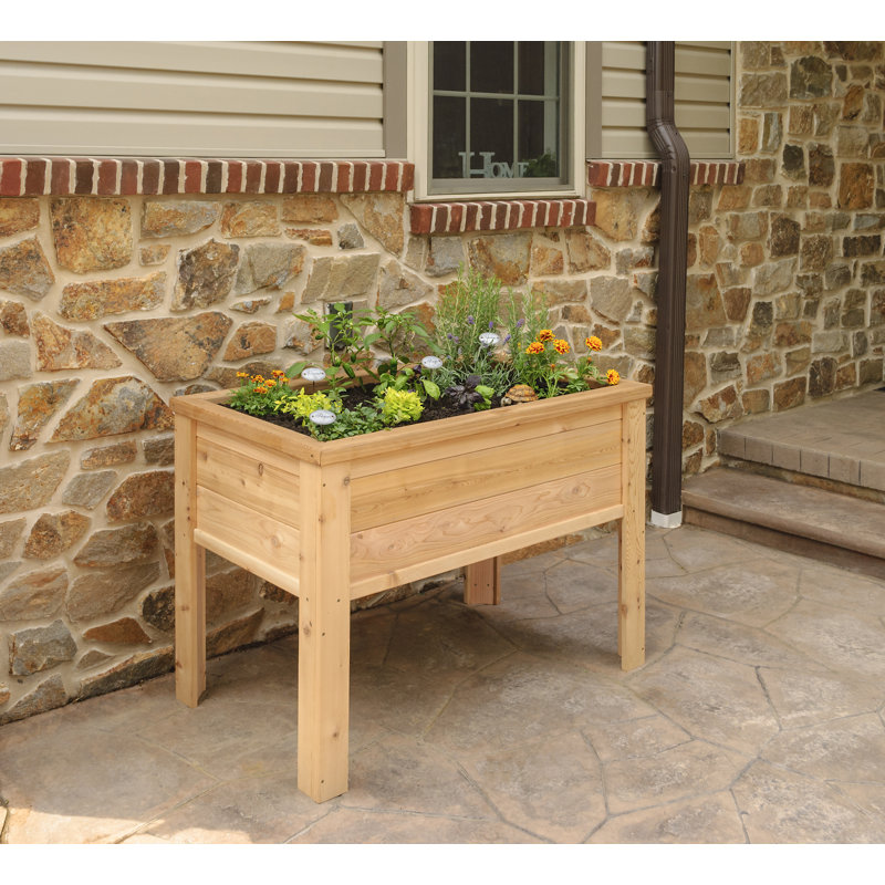 YardCraft Elevated Cedar Planter Box Wayfair