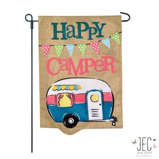 Anley Garden Flag Happy Campers Summer Vacation Garden Flags 18 x 12.5 Inches 