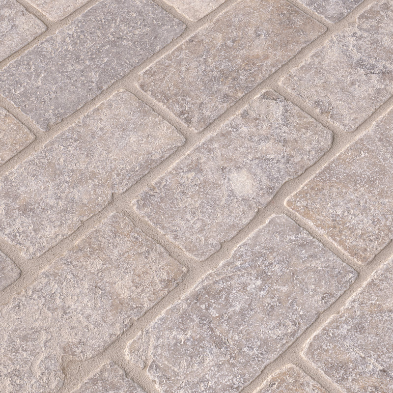 Msi Tumbled 3 X 6 Travertine Subway Tile In Gray Wayfair Tumbled 3 X 6 Travertine Subway Tile