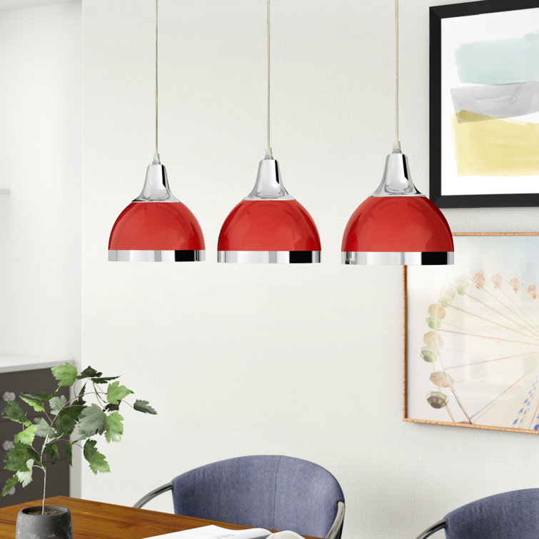 Zipcode Design Kaylynn 3 Light Kitchen Island Dome Pendant Reviews Wayfair Co Uk