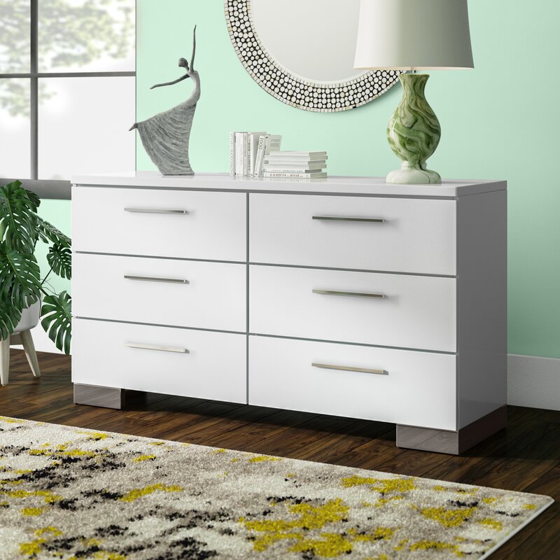 Orren Ellis Mccullum 6 - Drawer Dresser & Reviews | Wayfair