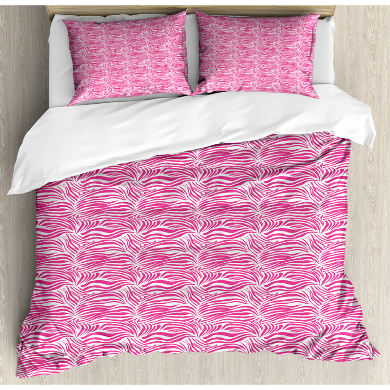 East Urban Home Zebra Print Duvet Cover Set Wayfair