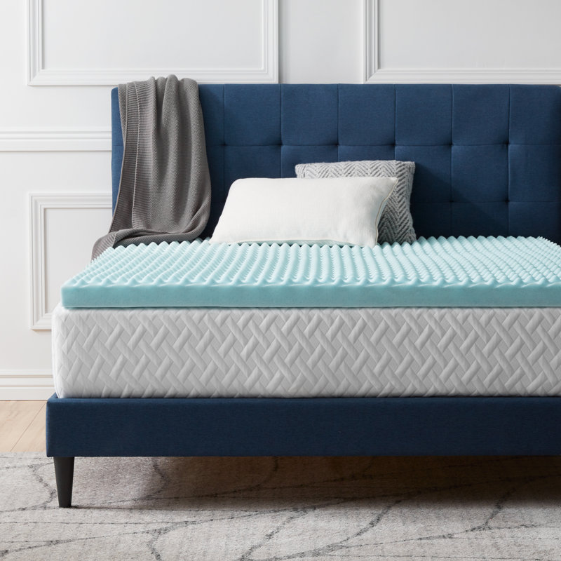 LucidComfortCollection Convoluted 3" Gel Memory Foam ...