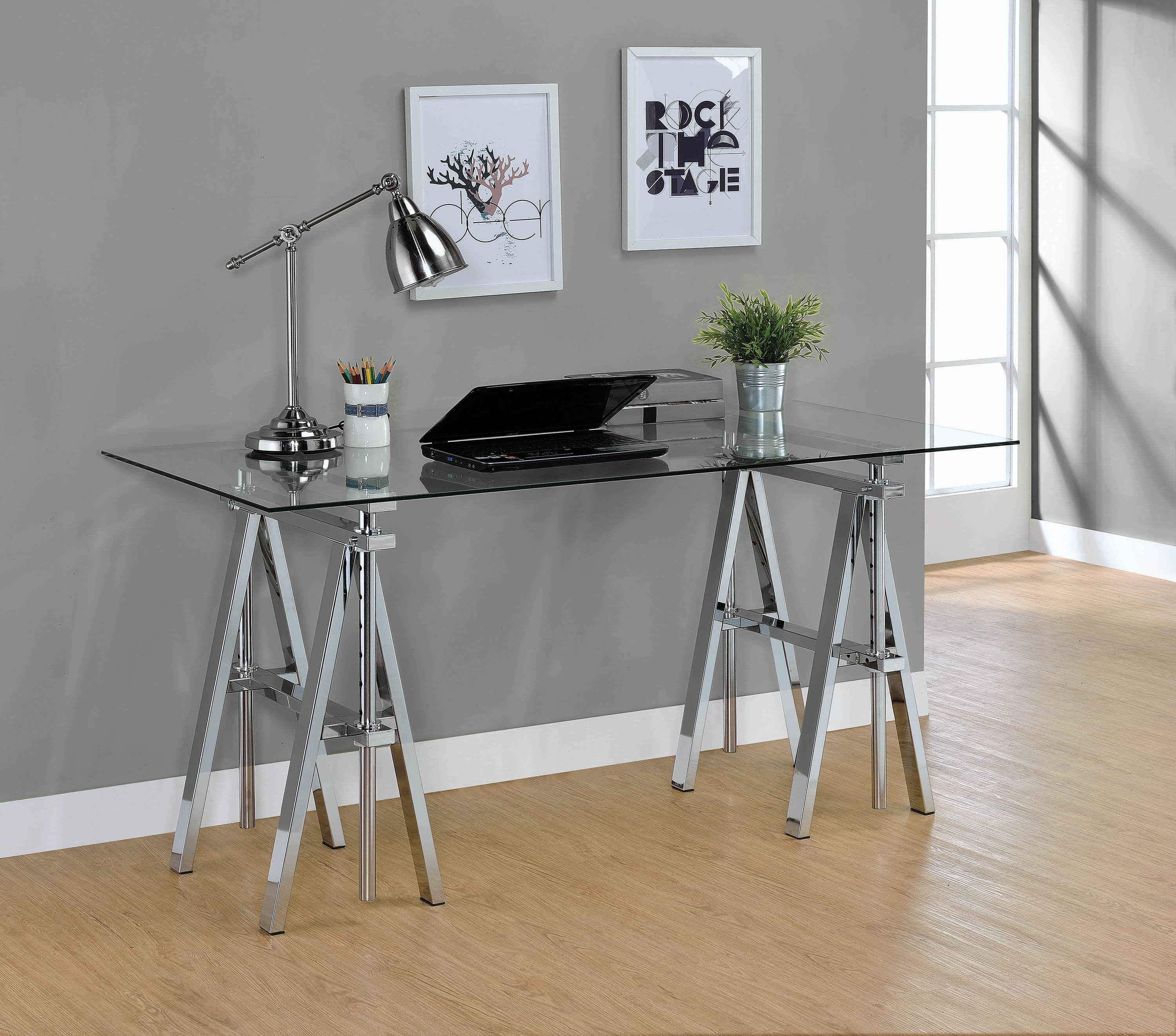 Ebern Designs Shellburne Height Adjustable Standing Desk Converter