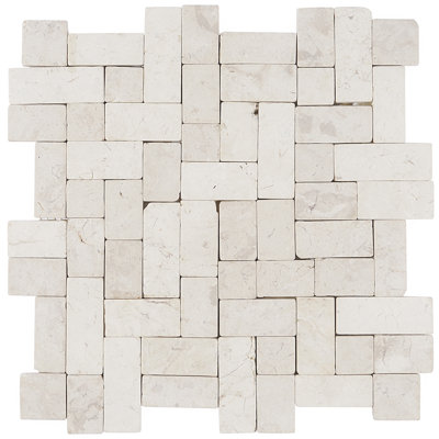 Picturesque Interlocking 11.81" x 11.81" Natural Pebblestone Mosaic Floor and Wall Tile (0.97 Sq. Ft. / Each)