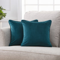 teal throw pillow covers