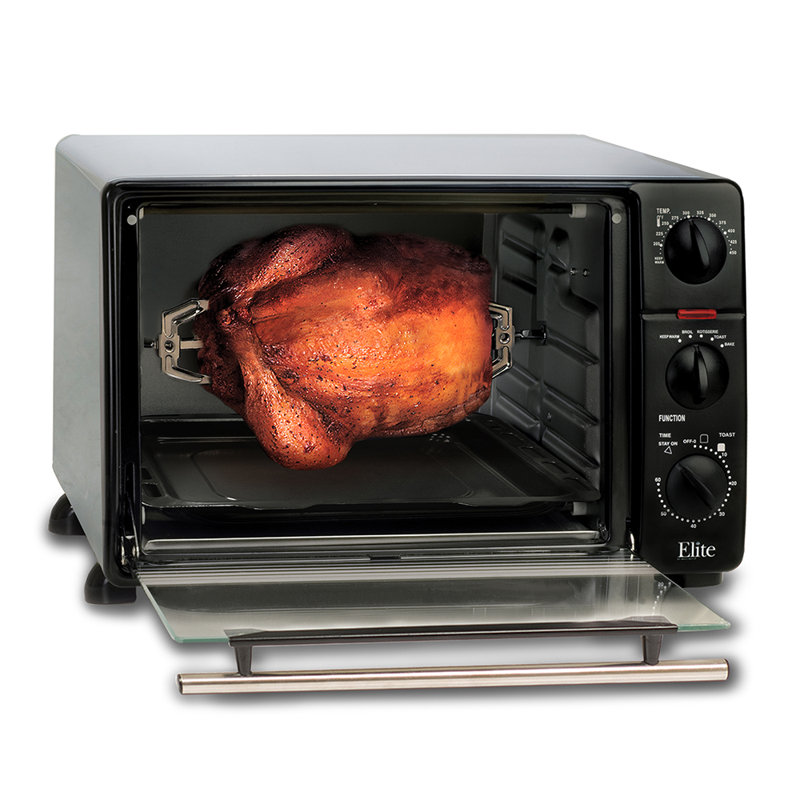 Elite By Maxi Matic Cuisine 0 8 Cubic Foot Oven Broiler Toaster