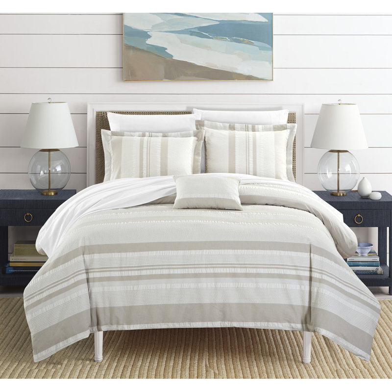 Three Posts Alongi 100 Cotton 4 Piece Duvet Cover Set Reviews