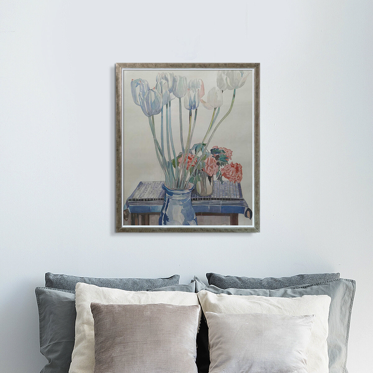 Canora Grey White Tulips by Charles Rennie Mackintosh - Picture Frame ...