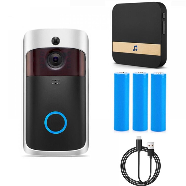 2021 Smart WiFi Wireless Video Doorbell Security Camera Two-Way PIR Door Bell HD 