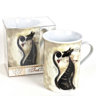 Coffee Mug Storage Box Wayfair Hayley Gift Box Cat Coffee Mug