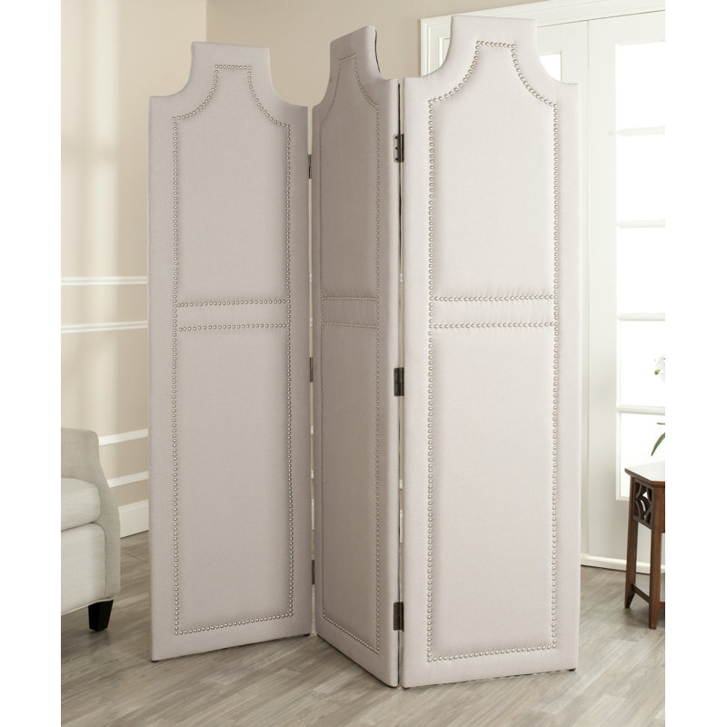 Safavieh 59 1 W X 70 9 H 3 Panel Folding Room Divider Reviews Wayfair