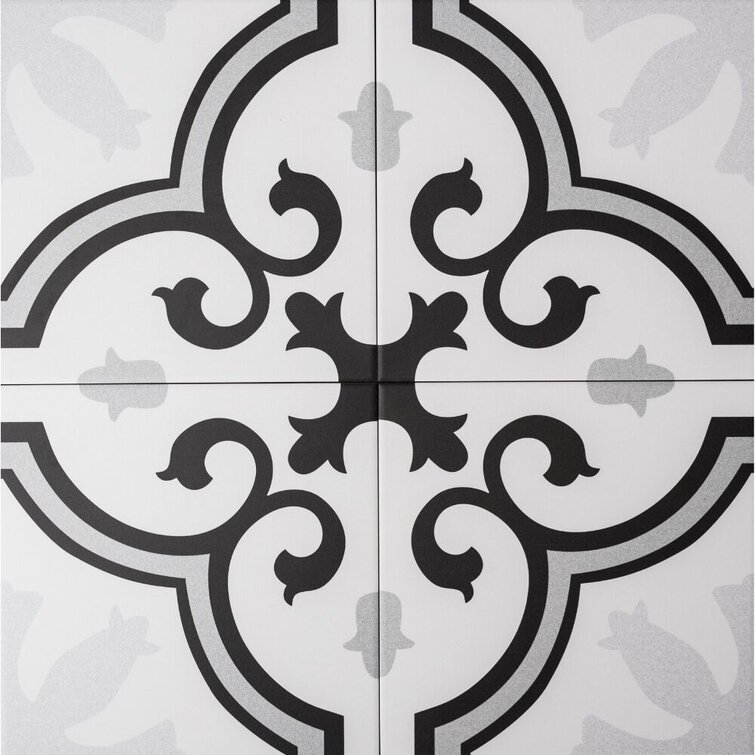 Venice 10" x 10" Straight Edge Porcelain Singular Wall & Floor Tile