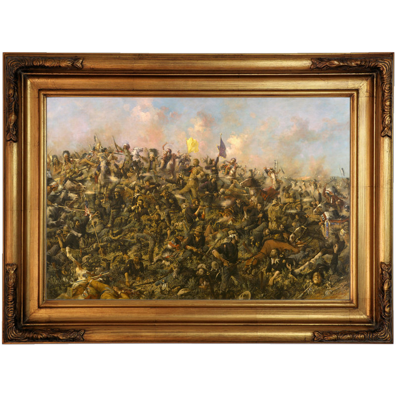 Astoria Grand Custers Last Stand 1899 Framed Oil Painting Print