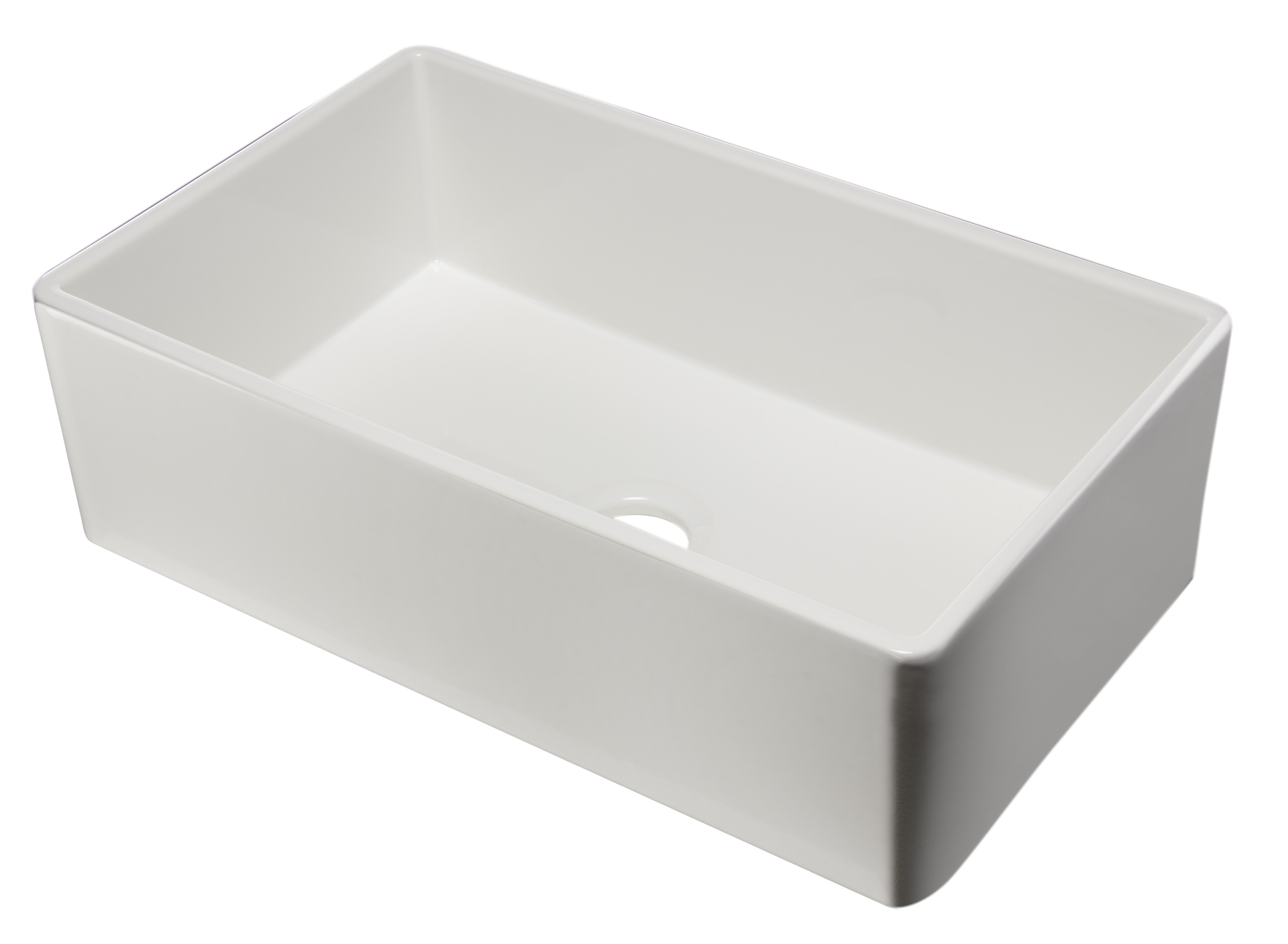Alfi Brand 33 L X 20 W Single Bowl Fireclay Farmhouse Kitchen Sink Ab533 W 33 L X 20 Single Bowl Fireclay Farmhouse Kitchen Sink