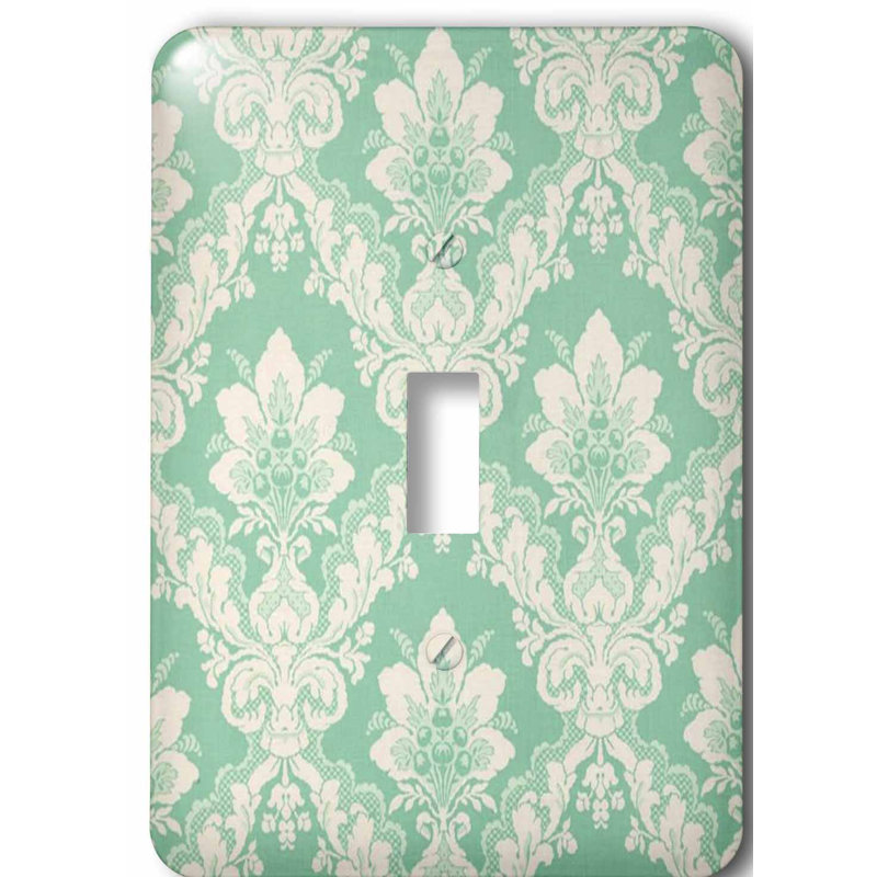 3drose Picture Of Mint Victorian Wallpaper 1 Gang Toggle Light