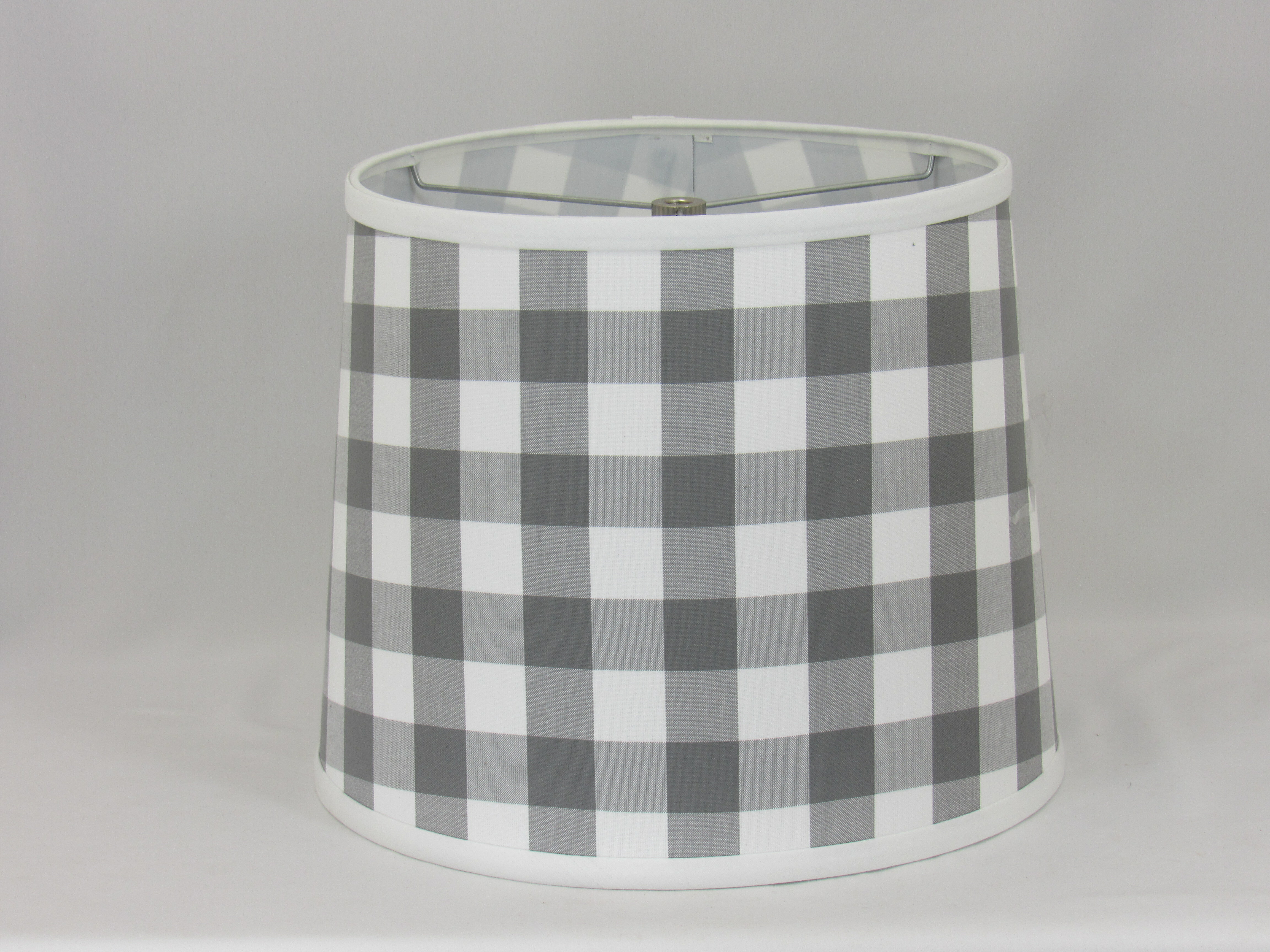 Albert Estate Ltd Cotton Drum Lamp Shade Spider In White Gray Wayfair