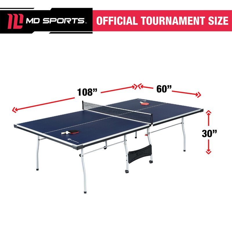 Official Regulation Size Foldable Indoor Table Tennis Table With Paddles And Balls