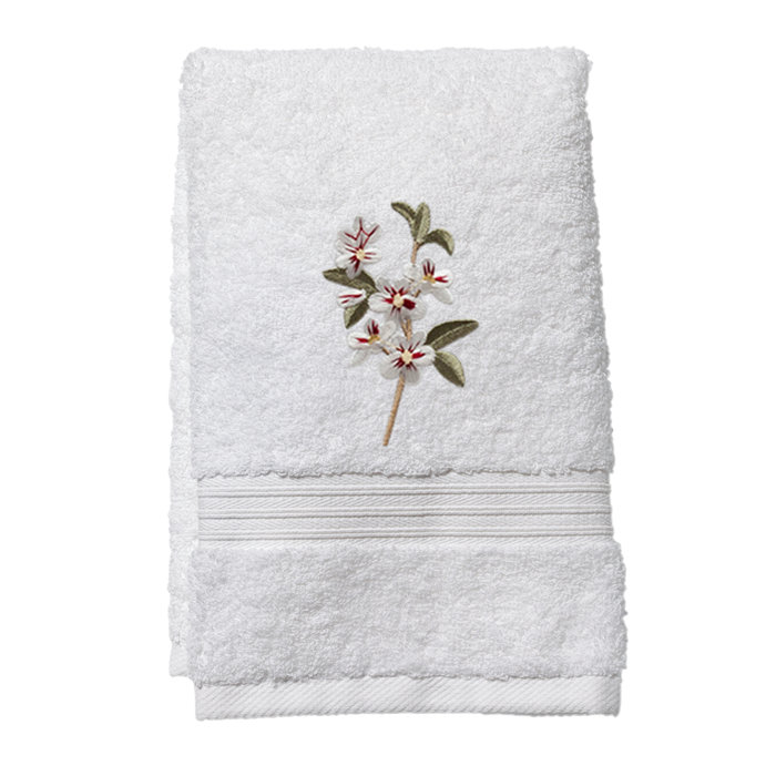 Alcott Hill® Leopold Apple Blossom 100% Cotton Fingertip Towel | Wayfair