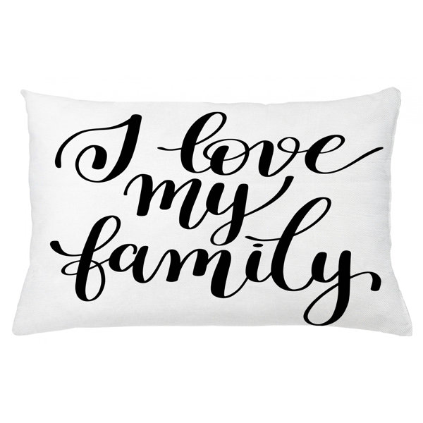 East Urban Home Family Indoor Outdoor Lumbar Pillow Cover Wayfair